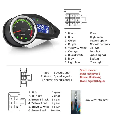 Motorcycle Modified Lcd Instrument Speedometer – Motosiklet cihazları