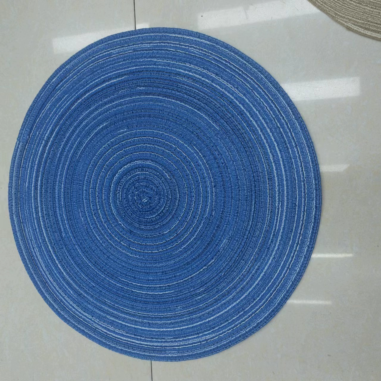 Round Cotton-Yarn Placemat, Nordic Woven Non-Slip Insulation Pad, Sizes 11 cm & 38 cm