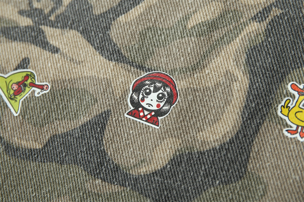 Giacca con cappuccio patchwork mimetica vintage da uomo e da donna, stile punk, vestibilità ampia, effetto consumato, per abbigliamento casual da strada, taglie dalla M alla 2XL_voghion.com