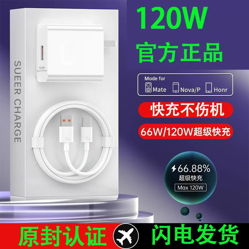 Оригинальная прямая продажа 120W низкотемпературное быстрое зарядное устройство 66W
