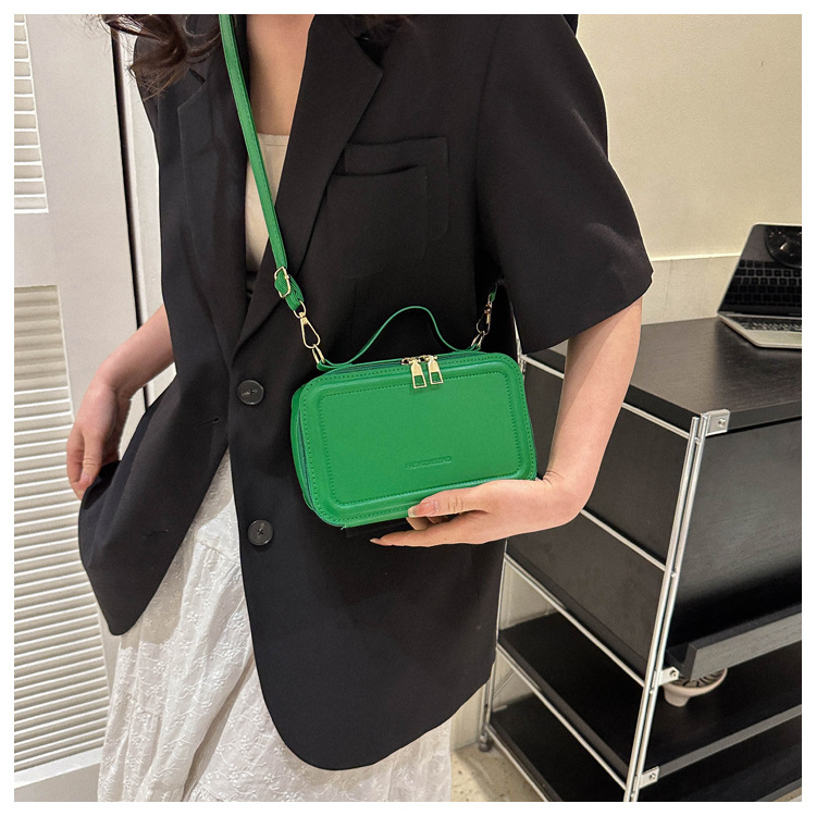 Square Shape Small Size Women's Small All Seasons Pu Leather Streetwear Shoulder Bag