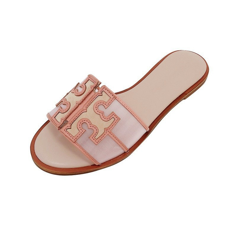 TB Sandals 2023 New Women's Korean-style All-match Mesh Tradwell Popular Flat Slippers for Summer TB Sandals 2023 New Women's Korean-style All-match Mesh Tradwell Popular Flat Slippers for Summer