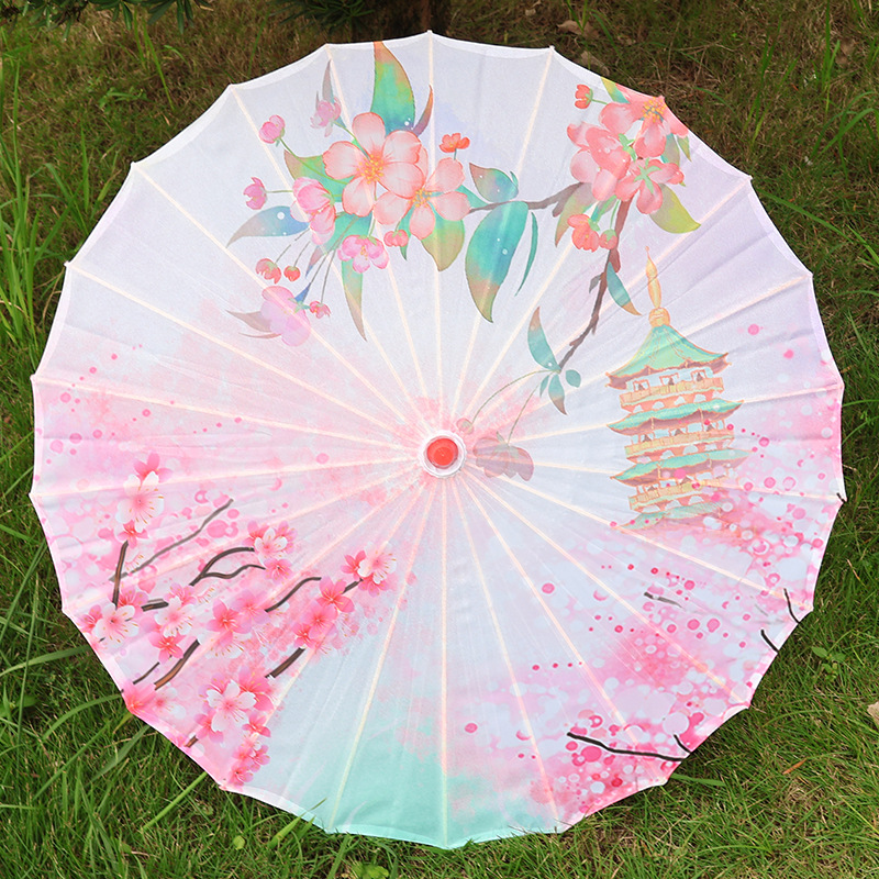 Paraguas de papel aceitado tradicional, estilo chino antiguo, ideal para danza, fotografía o decoración