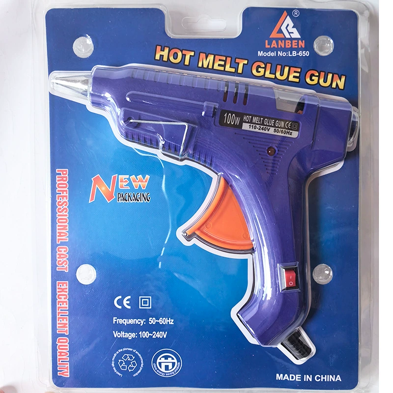 100W клеевой пистолет с переключателем 100 Вт горячий клеевой пистолет термоплавкий клеевой пистолет 11 мм грубый клеевой пистолет европейские правила для трансграничной оптовой торговли