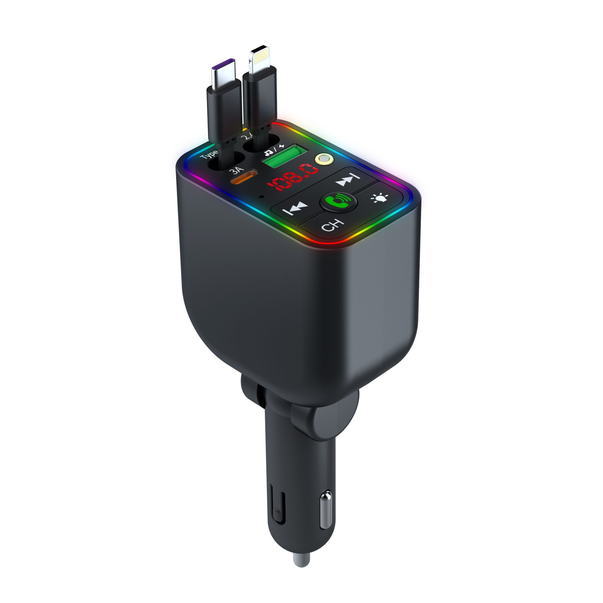Car Mp3 Transmitter Starry Sky Ceiling Bluetooth Function Usb/Pd Fast Charging Cross-Border Supply High-Quality Car Supplies