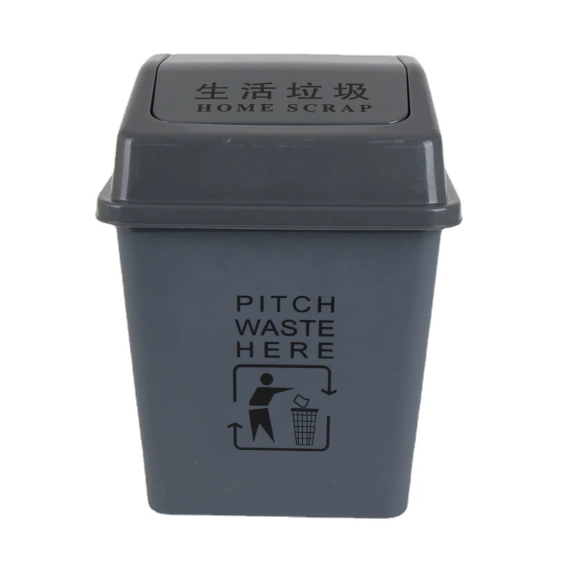 Big plastic garbage can
