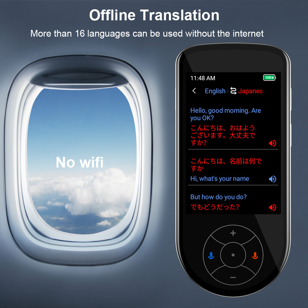 Nueva máquina de traducción V600 traductor de voz inteligente 137 idiomas 3,5 pulgadas con traducción de fotos fuera de línea