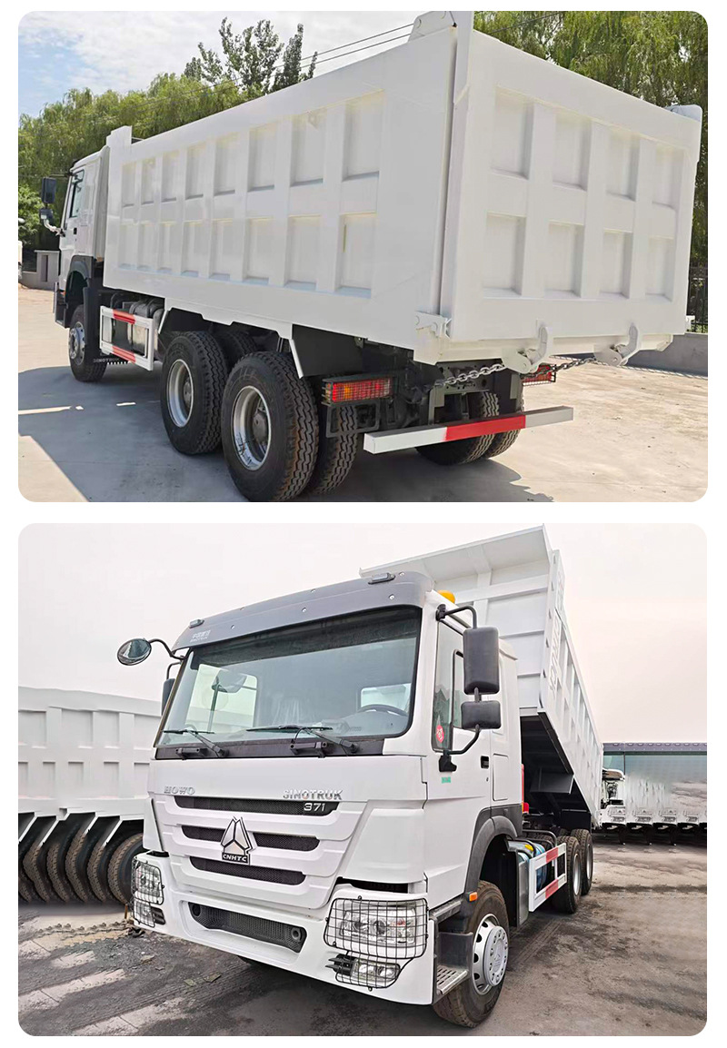 Used Sinotruk Howo 6X4 Rear Eight-Wheel Dump Truck 371 Horsepower Engineering Tipper Truck, Soil Transporter