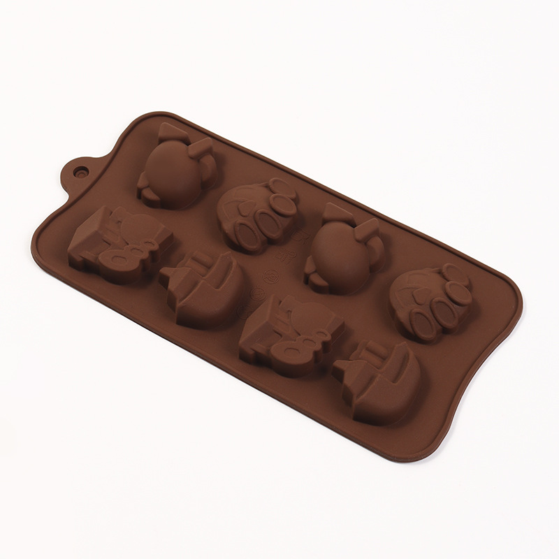 Molde de Silicona para Chocolate DIY, Multiuso con Formas de Dibujos Animados para Repostería