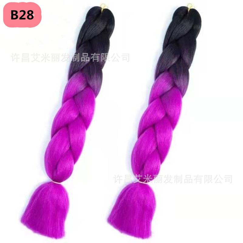 Trenzas africanas con cabello rosa渐 – materiales de alta temperatura, estilo boxeador