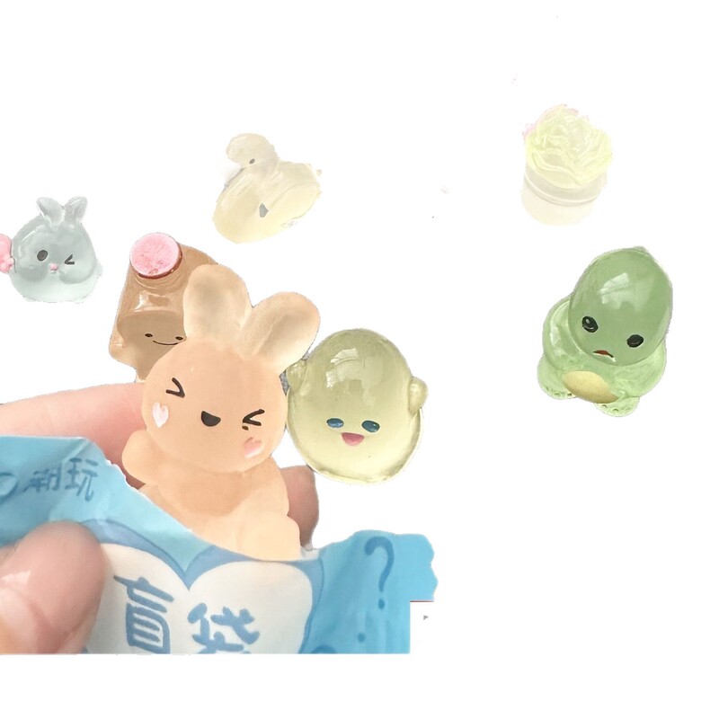 発光動物ブラインドバッグミニシミュレーションウサギと子猫モデル子供のおもちゃブラインドボックスご褒美ギフト発光|undefined