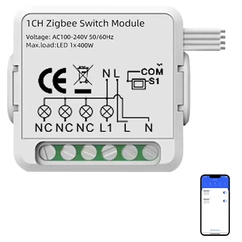 Устройство Tuya Zigbee включение/выключение 1234-канальное многоканальное устройство интеллектуальный модуль переключателя голосовое управление 3.0 Zigbee