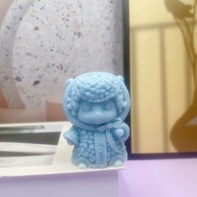 十二生肖小羊香薰蜡烛硅胶模具DIY小羊香薰石膏摆件蛋糕装饰模具