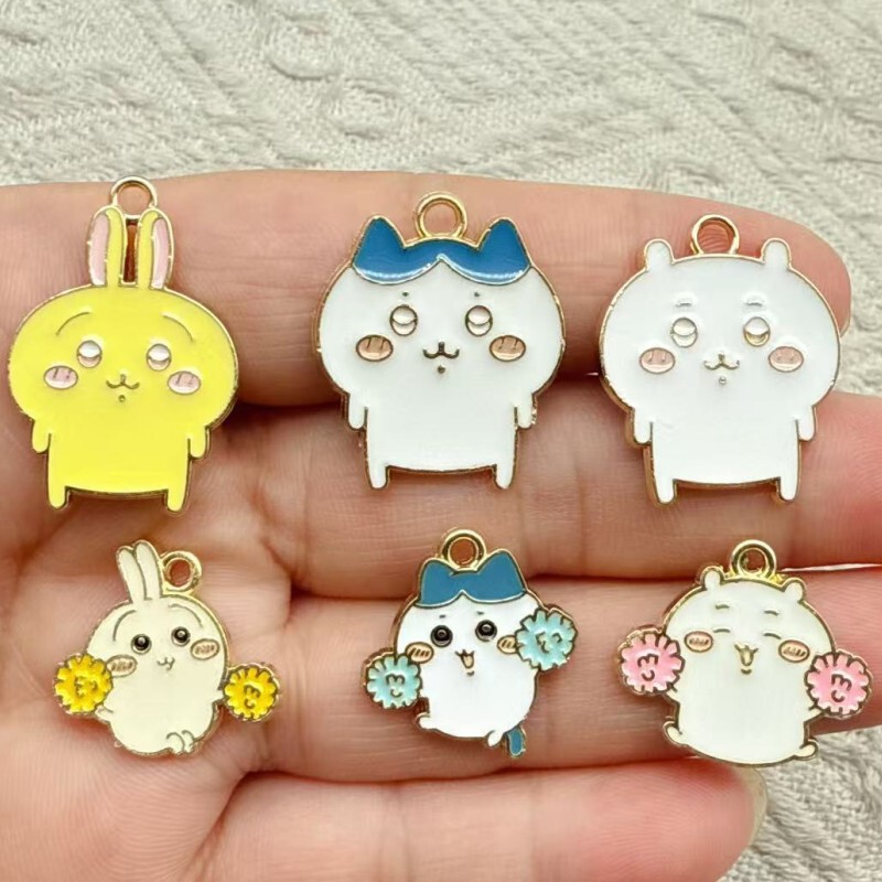 Jiyikawa Japanese-Style Cartoon Alloy Accessories Handmade DIY Bracelet Pendant Phone Chain Keychain Ornament