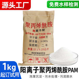 聚丙烯酰胺絮凝剂pam阴离子阳离子1000万污水处理专用聚丙稀酰胺
