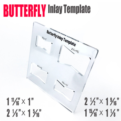 Butterfly Inlay Template | Routers and Decorative Templates for Woodworking Butterfly Inlay Template