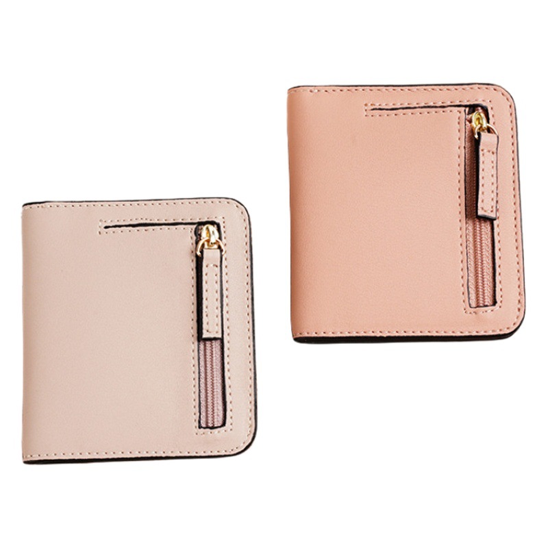 Cartera corta transfronteriza para mujer nueva, ultrafina y elegante, billetera de mujer pequeña multifuncional coreana al por mayor