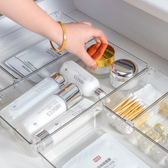 PET transparent refrigerator storage box miscellaneous drawer storage box, freely combinable small item cosmetic storage box