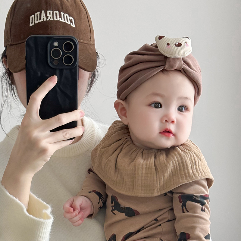 Gorro Estilo Indio para Recién Nacido de Algodón, Cálido, para Primavera y Otoño
