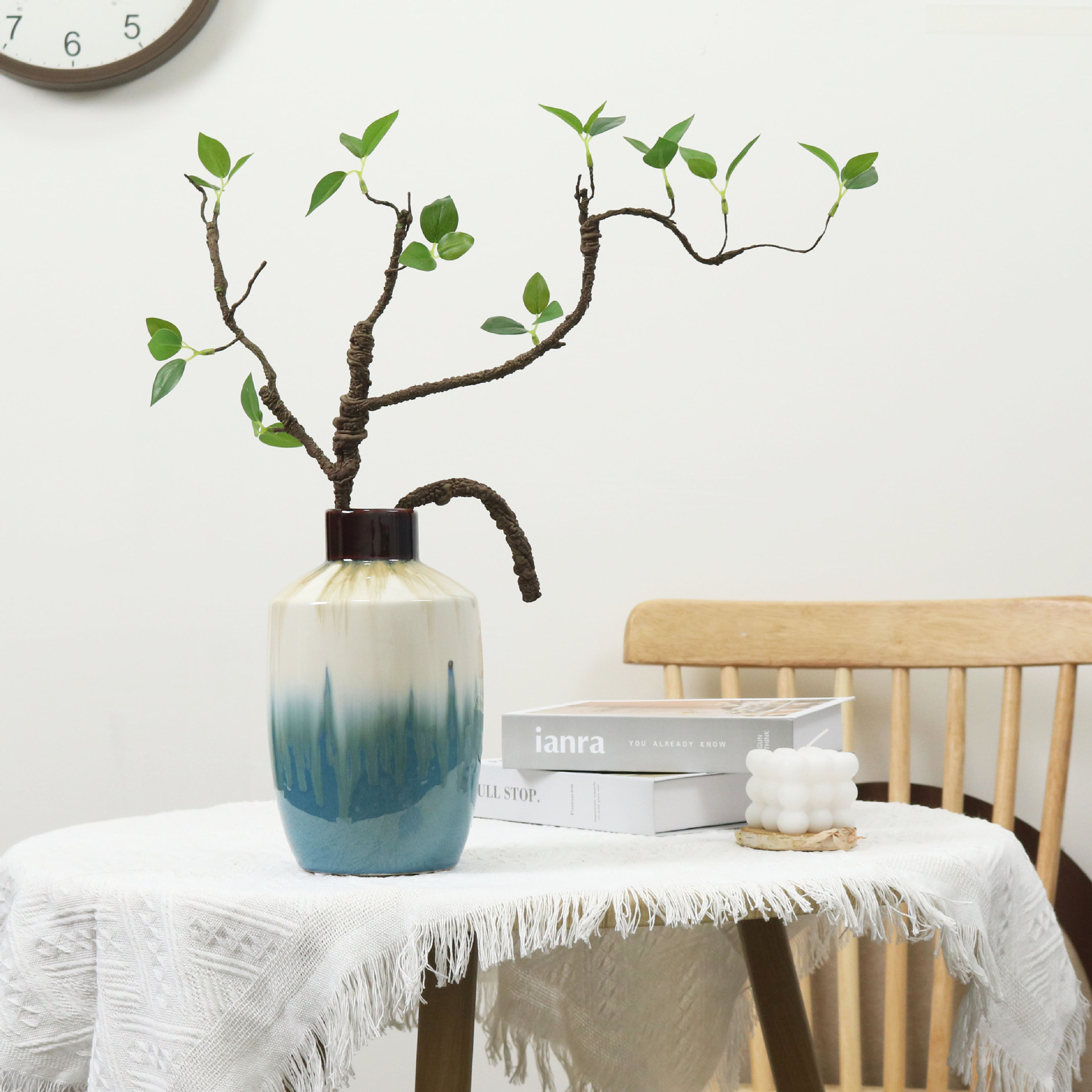 仿真花绿芽叶发泡枝仿真绿植假植物客厅餐桌装饰假花摆设花艺摆件详情11