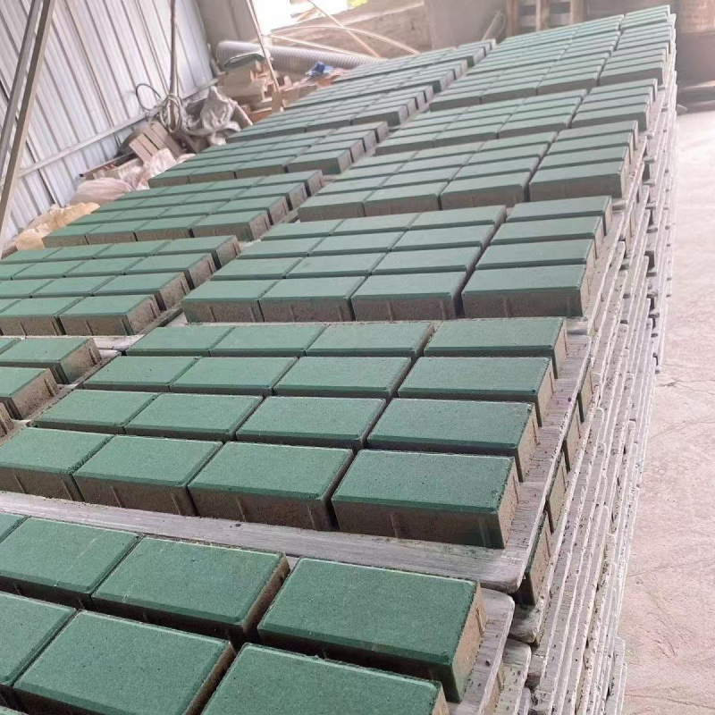 水泥仿石透水砖环保砖人行道混凝土地砖彩砖广场仿石砖本地直发