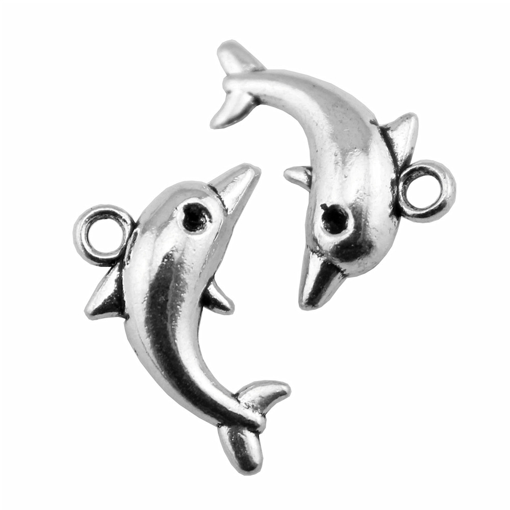 1 Piece Retro Dolphin Alloy Plating Pendant Jewelry Accessories display picture 4