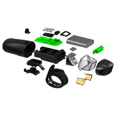 Bicicleta control remoto inteligente antideslumbrante luz fuerte bicicleta de montaña carga USB al aire libre noche faro noche equipo de equitación