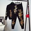 suit Embroidery Sweater Haren pants Two piece set winter leisure time fashion Little Significantly higher collocation