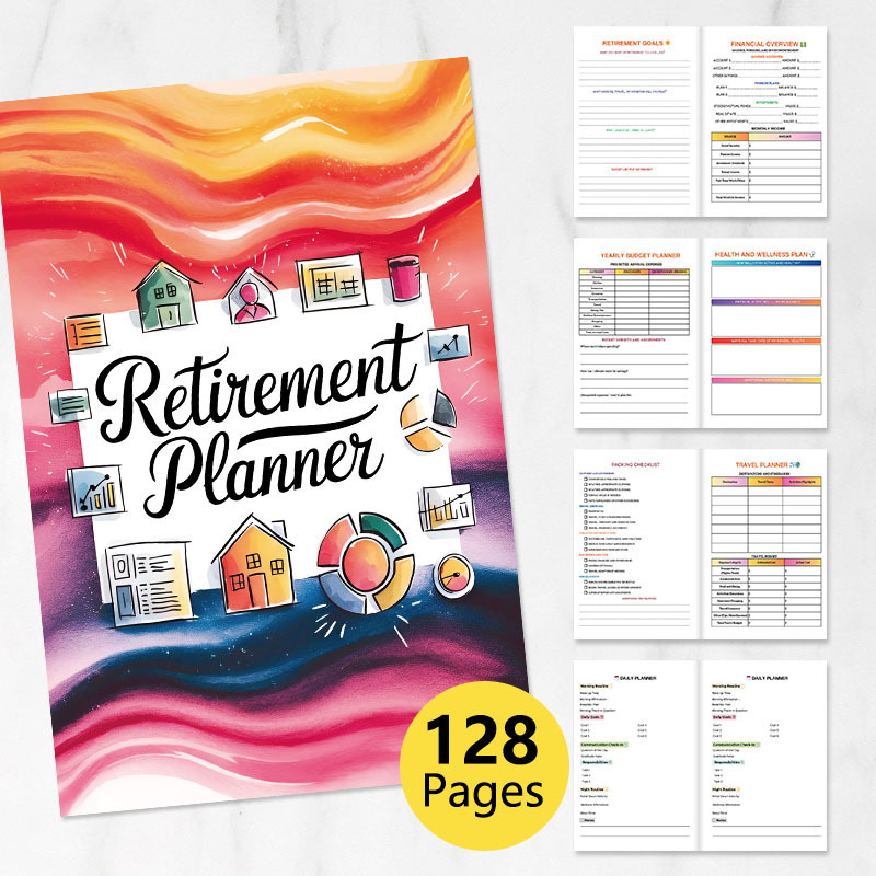 跨境新品 Retilememt Peannei 老年退休计划本享受生活记录本现货|undefined
