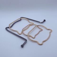 Wholesale Metal Cat Head Hand-Held Women's Bag Handbag Teddy Bear Head Strap Packaging Gift Box Cat Handle