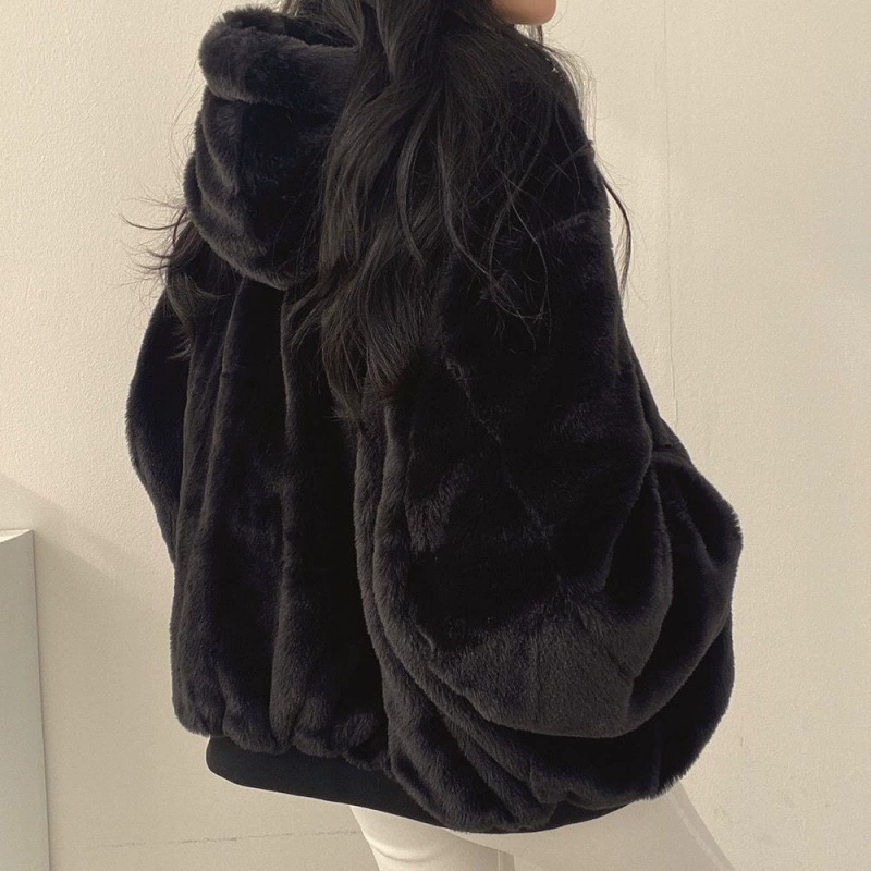 Double-sided Short Down Jacket (Chanel-style), Warm Demi-Season, Plus Size
