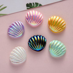Resin Plated Rainbow Shell Phone Case DIY Materials Necklace Accessories Earrings Accessories DIY Jewelry Accessories