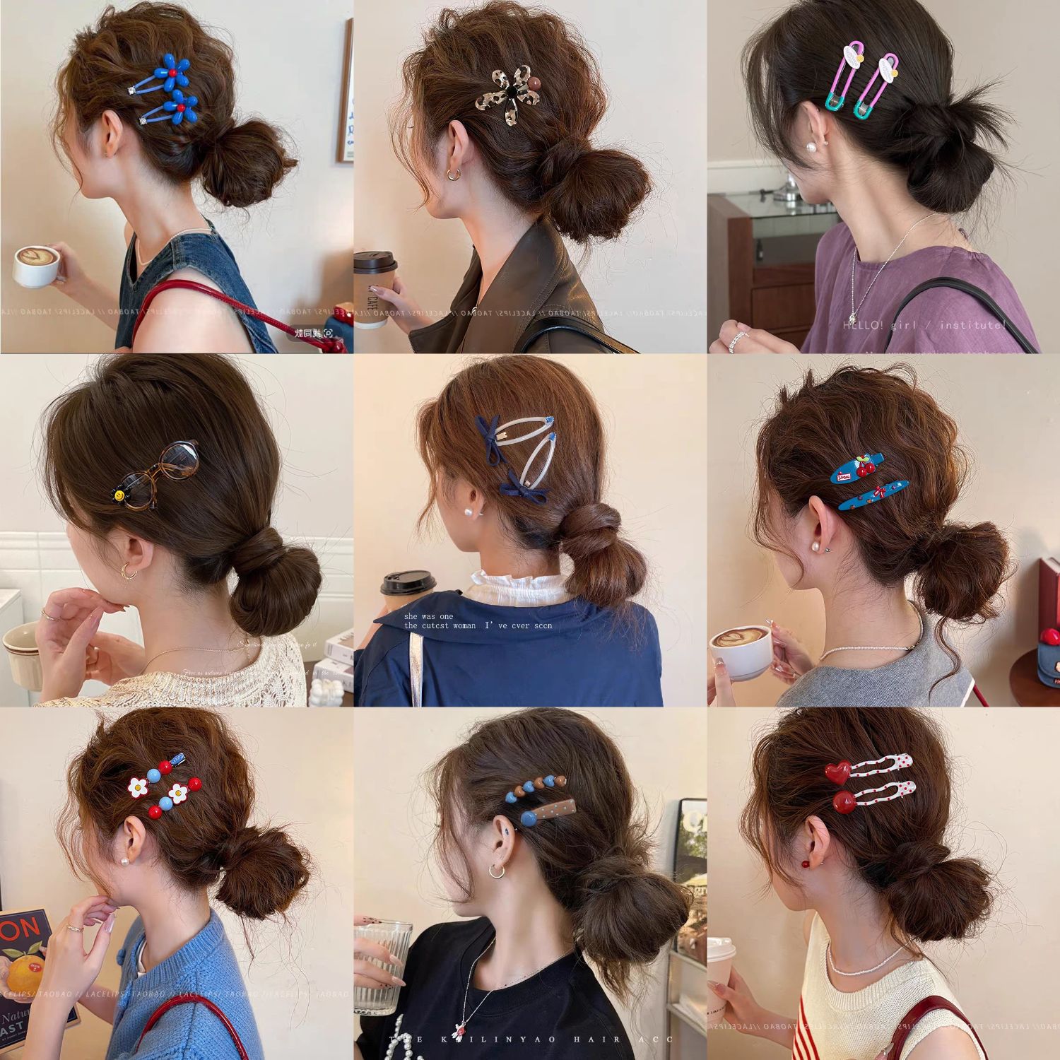 高级感发夹侧边夹发卡多巴胺发饰头饰甜美可爱少女侧边刘海夹发饰