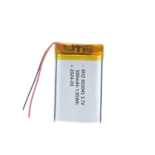 602045聚合物锂电池500mAh3.7V挂脖风扇充电电芯定制电池