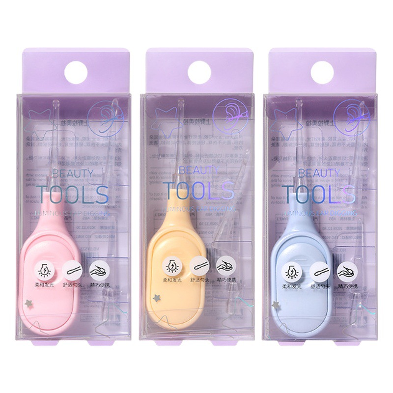 Juego de 3 Piezas de Limpiador de Oídos Luminoso LMLTOP, Pinzas para Oídos, Clip para Oídos, Herramienta de Limpieza de Oídos SY523