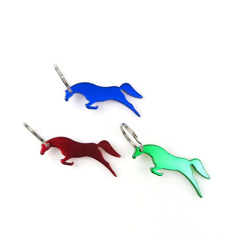 Alloy keychain running horse keychain equestrian exhibition gift gift 10g heavy mixed color K012