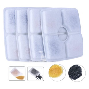 Pet water dispenser filter element activated carbon filter net cat and dog water feeder coconut shell ion resin filter cotton pet supplies