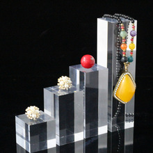 廠家批發亞克力透明水晶方柱方磚有機玻璃展示架亞克力化妝品展示