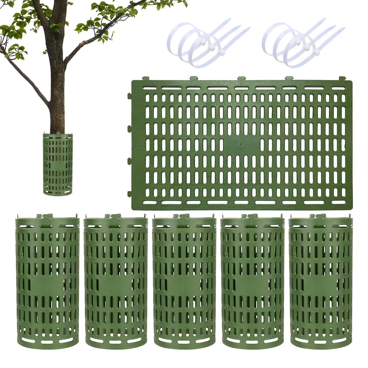 Защита ствола дерева для трансграничных посадок, защитный чехол для деревьев, регулируемый защитный чехол для саженцев, защита коры ствола дерева