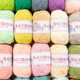 Snow Feir 4 strands of cute doll milk cotton combed baby wool crochet egg bag hand woven bag doll