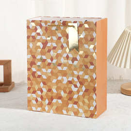 现货礼品包装袋 简约珠宝首饰化妆品手提袋 烫金纸袋服装购物纸袋