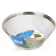 25cm高边篮洗米筛 家用高边水果篮  厂家批发不锈钢筛子5元店