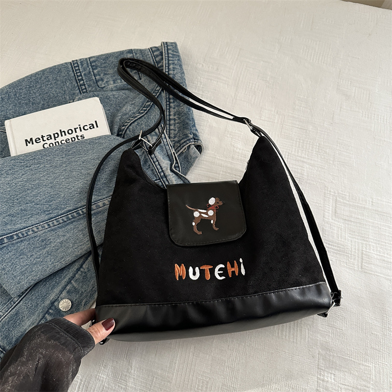 2024 nueva mochila de hombro de dibujos animados encantador bolso de brazo grande bolso de mano esmerilado bolso de mujer