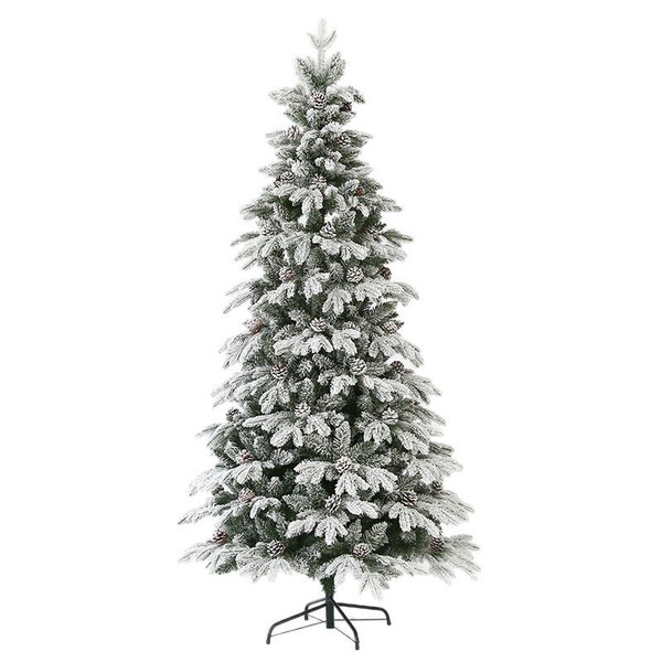 New PE pine cone encrypted flocking fallen snow white Christmas tree…