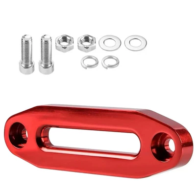 Other Automotive Safety Supplies — nylon rope winch rope out - installation-hole-spacing-108mm-red-aluminum-guide-adaptable-screw-package