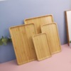 Bamboo and wood restaurant household tea tray bread pizza dining rectangle cream cake storage tray
