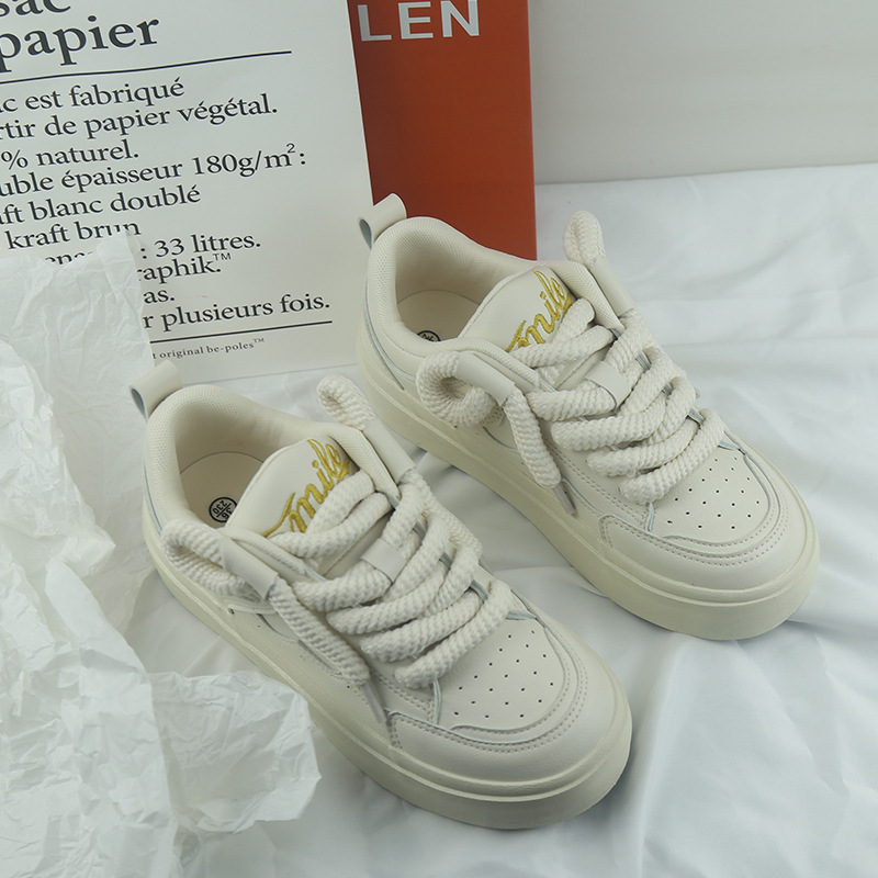 Yuanbo plataforma pan zapatos para mujeres 2023 verano nuevo casual zapatos nicho moda Zapatos americano retro transpirable estudiante zapatos image 5
