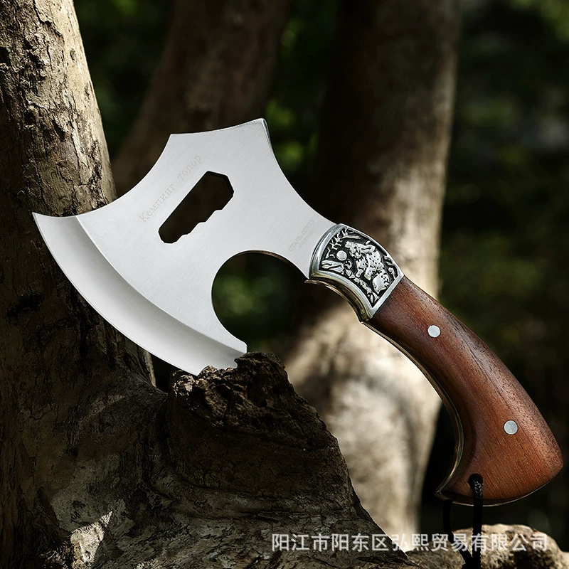 Outdoor ax head camp jungle logging ax portable waist ax car rescue survival fire ax tactical ax