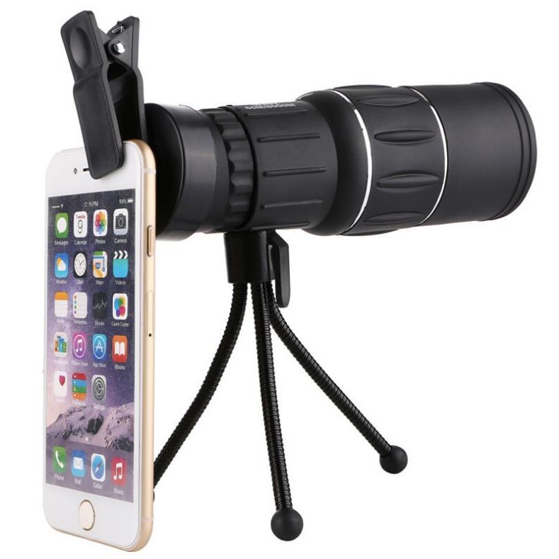 FMC绿膜双调单筒望远镜高倍高清16X52便携望远镜 袖珍微光夜视