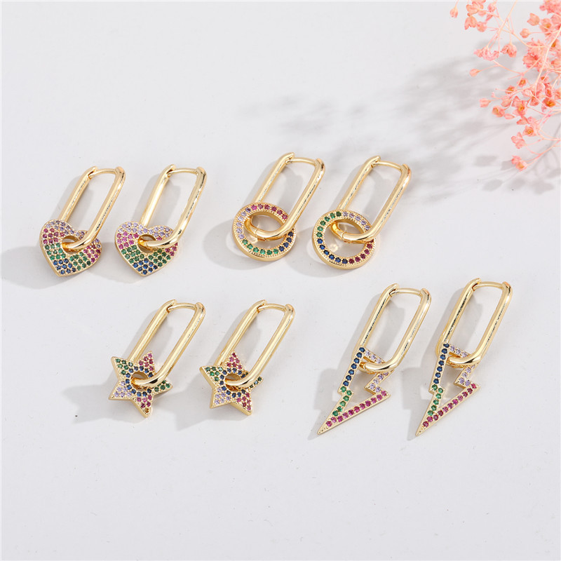 Simple Fashion Five-pointed Star Earrings display picture 1